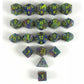 CHXLE884 Rio Festive Dice with Yellow Numbers 16mm (5/8in) Pack of 20