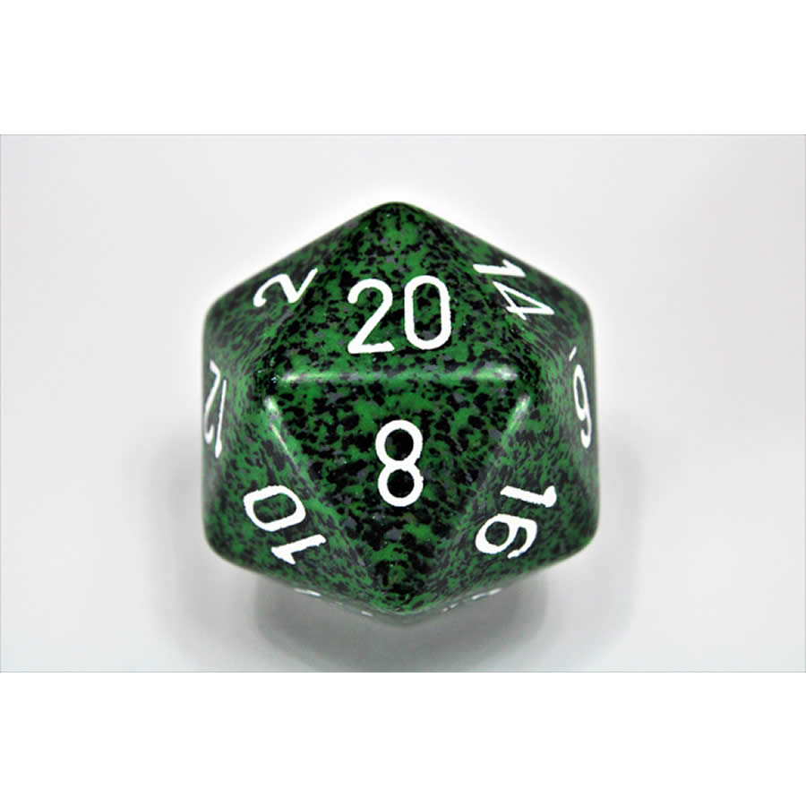 CHXXS2089 Recon Speckled Die White Numbers D20 34mm Pack of 1