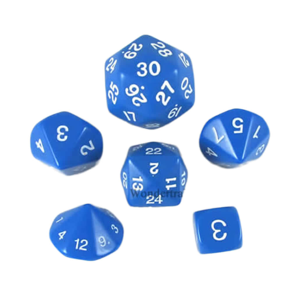 KOP17921 Blue Special Who Knew 6 Dice Set Koplow Games