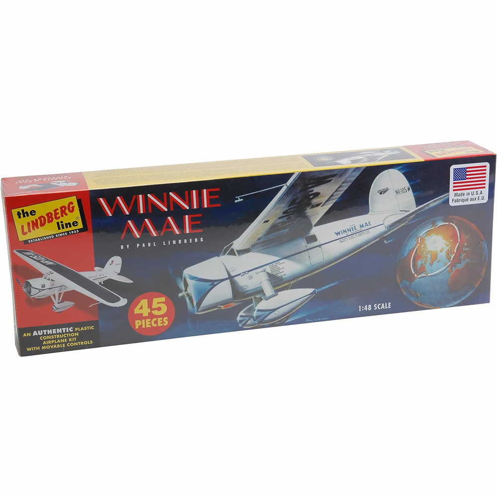 LIN502 Winnie Mae Lockheed Vega 5-C 1/48 Scale Plastic Model Airplane Kit