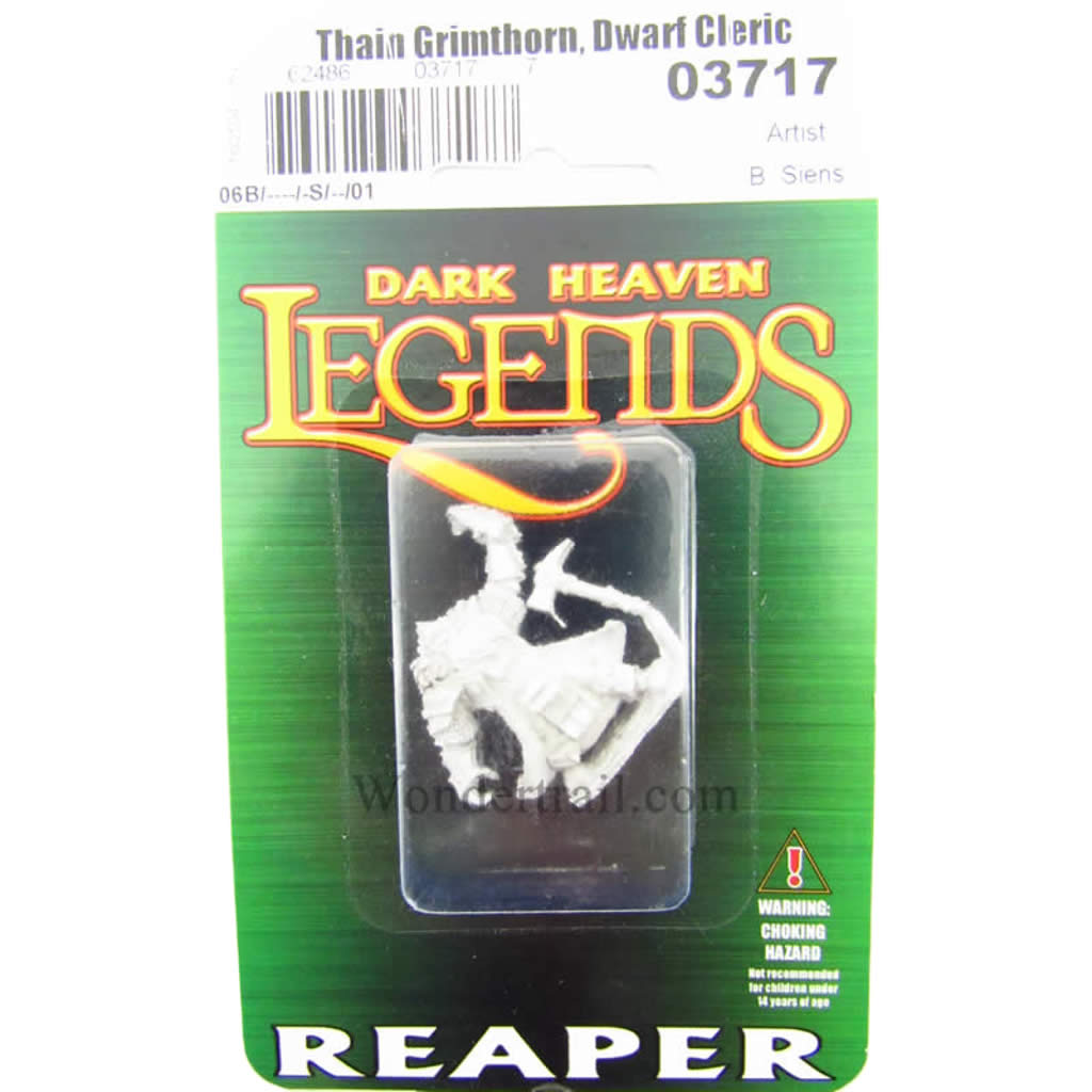 RPR03717 Thain Grimthorn Dwarf Cleric Miniature 25mm Heroic Scale Dark Heaven Legends