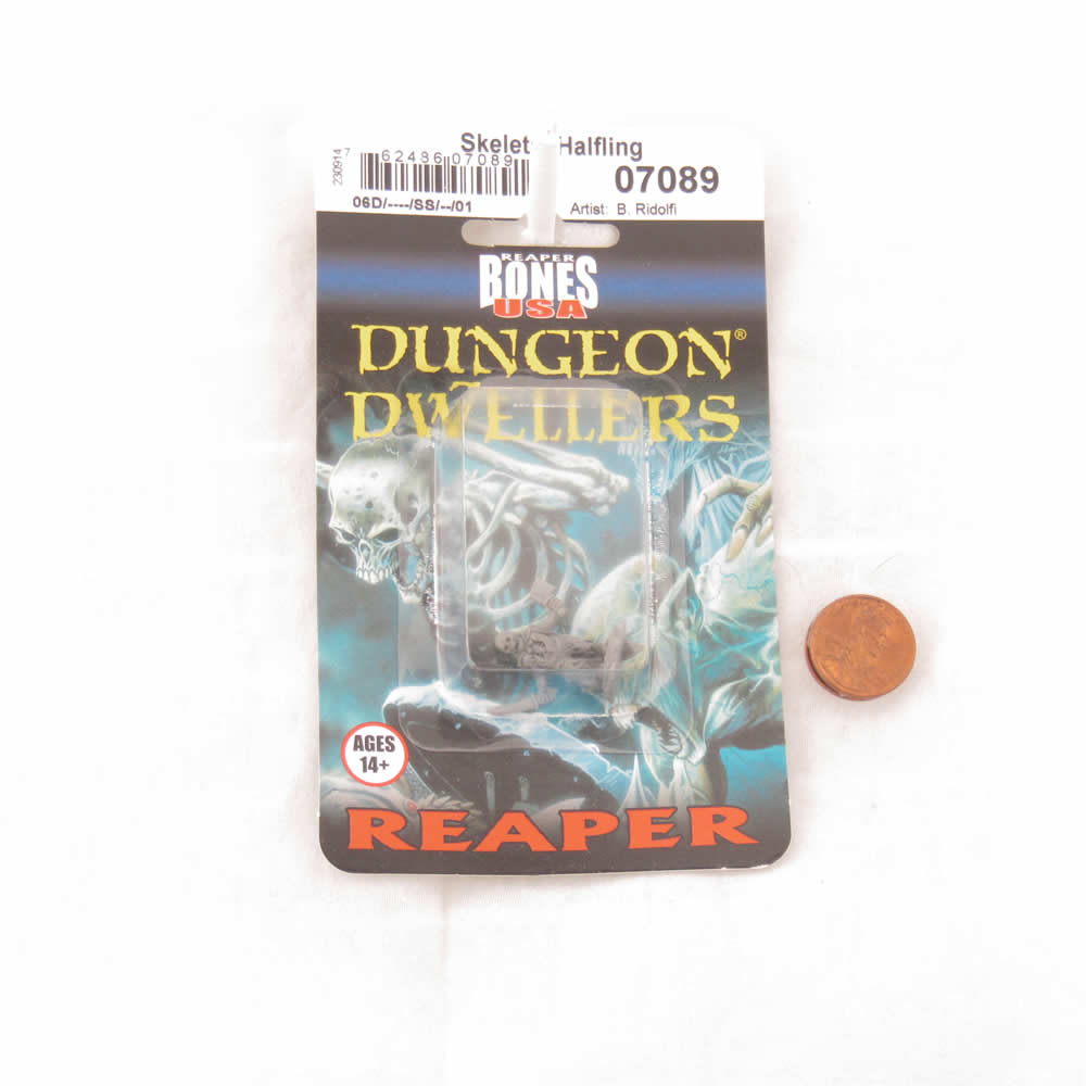 RPR07089 Skeletal Halfling Miniature 25mm Heroic Scale Figure Dungeon Dwellers