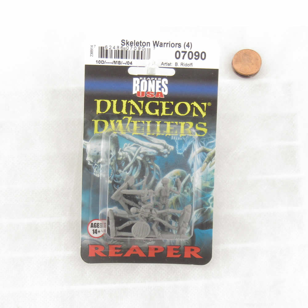 RPR07090 Skeleton Warriors Miniature 25mm Heroic Scale Figure Dungeon Dwellers