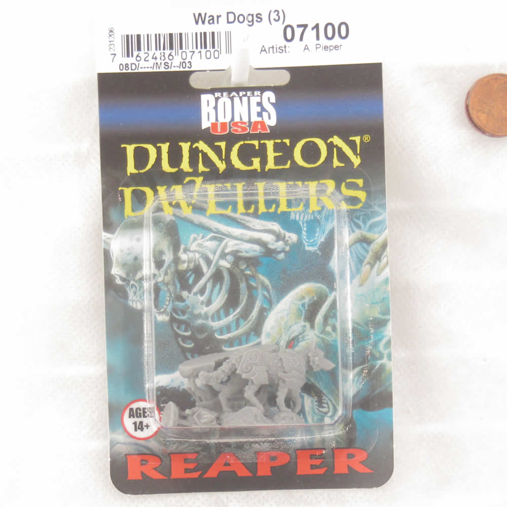 RPR07100 War Dogs Miniature 25mm Heroic Scale Figure 3D Printed Dungeon Dwellers