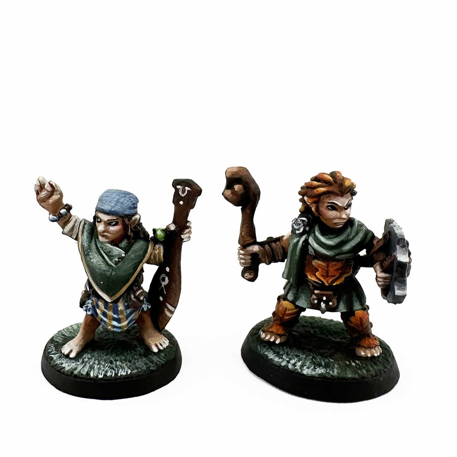 RPR07105 Halfling River Witch and Druid Miniature 25mm Heroic Scale Figure Dungeon Dwellers