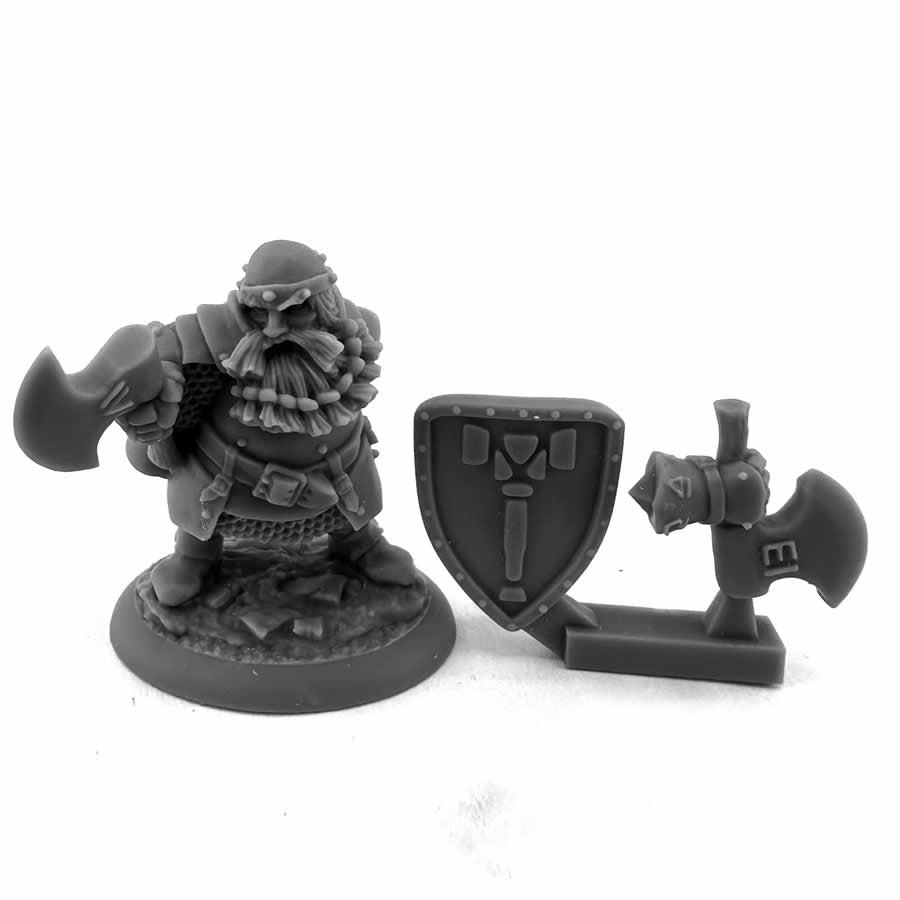 RPR07109 Hagar Dwarf Fighter Miniature 25mm Heroic Scale Figure Dungeon Dwellers