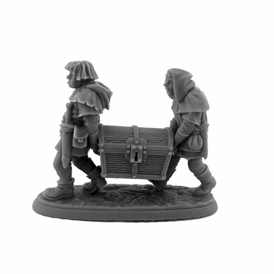 RPR07113 Henchmen Henchmen and Chest Miniature 25mm Heroic Scale Figure Dungeon Dwellers