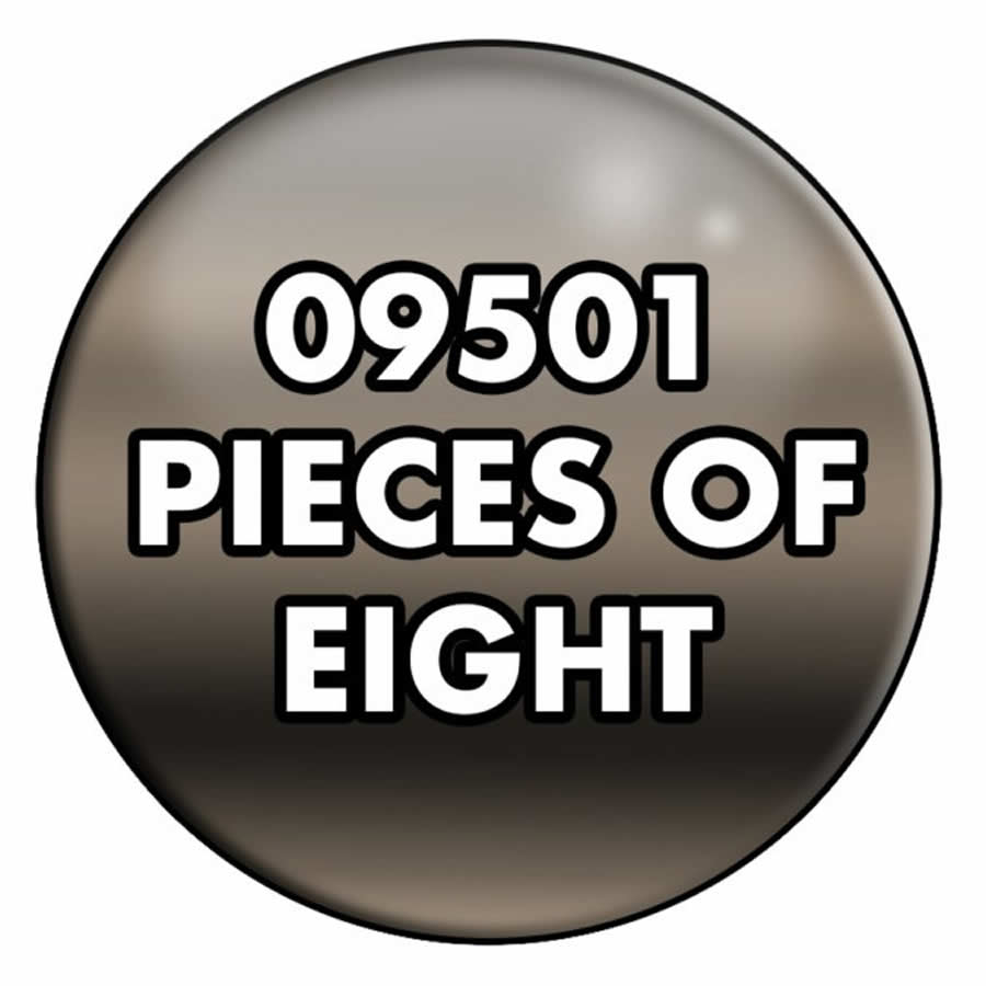 RPR09501 Pieces of Eight Acrylic Reaper Master Series Hobby Paint .5oz Dropper Bottle Reaper Miniatures