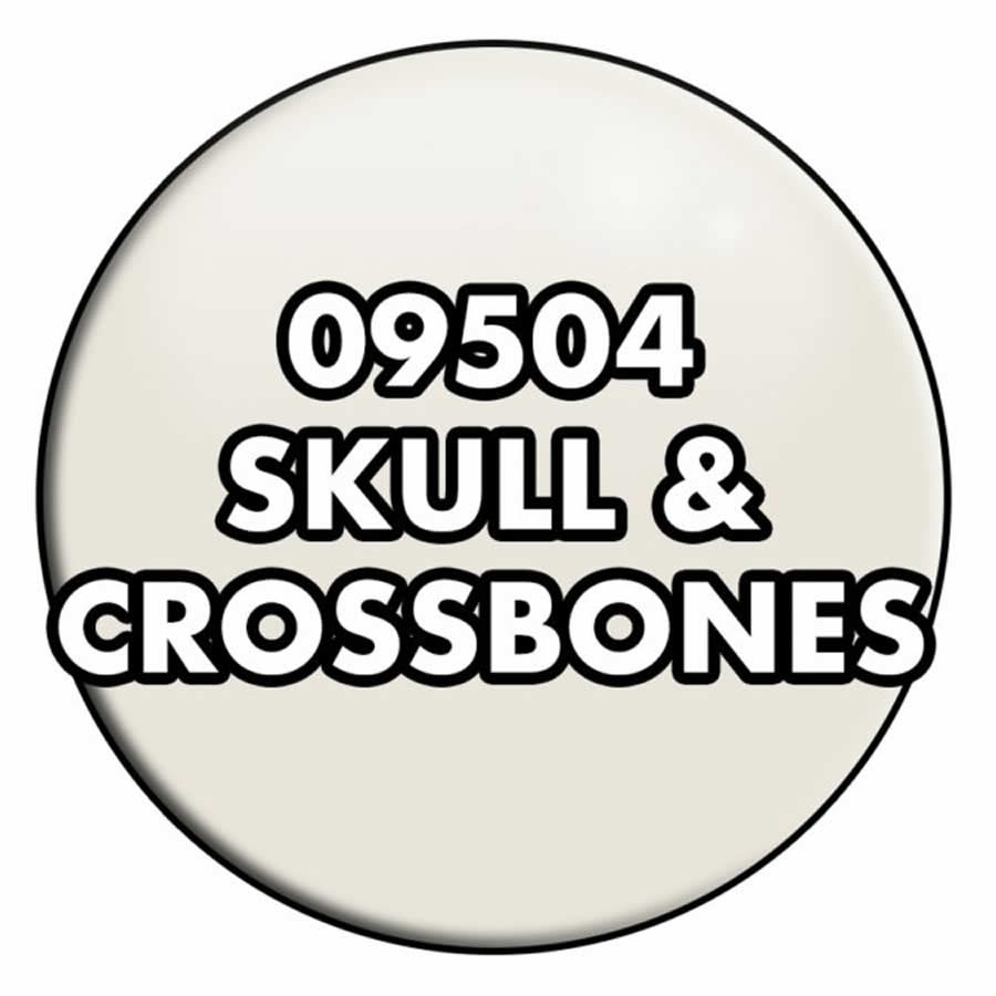 RPR09504 Skull and Crossbones Acrylic Reaper Master Series Hobby Paint .5oz Dropper Bottle
