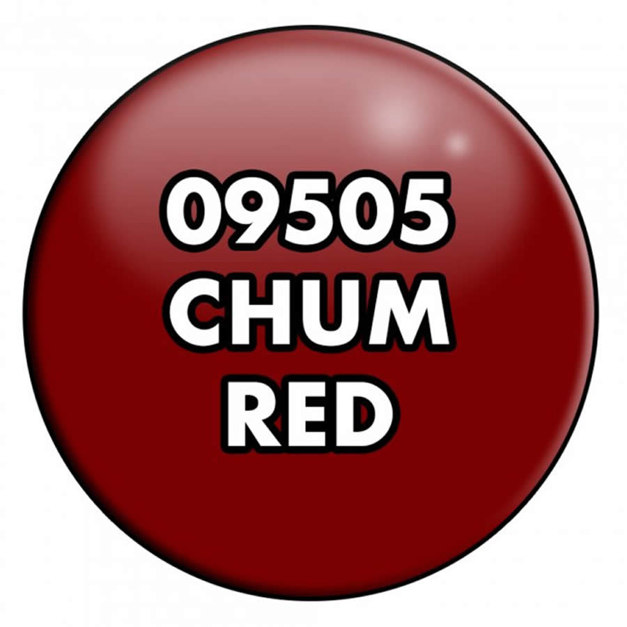 RPR09505 Chum Red Acrylic Reaper Master Series Hobby Paint .5oz Dropper Bottle Reaper Miniatures