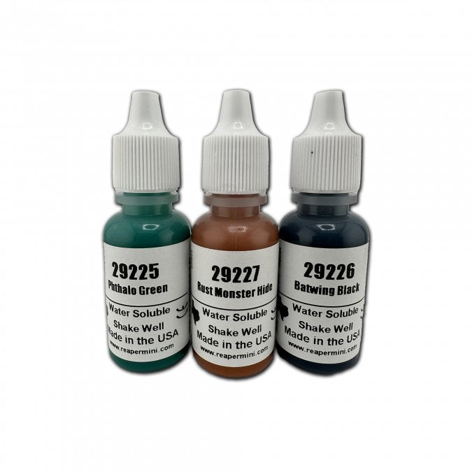 RPR09887 2024 Hall of Fame Triad Acrylic Reaper Master Series Hobby Paint Dropper Bottles