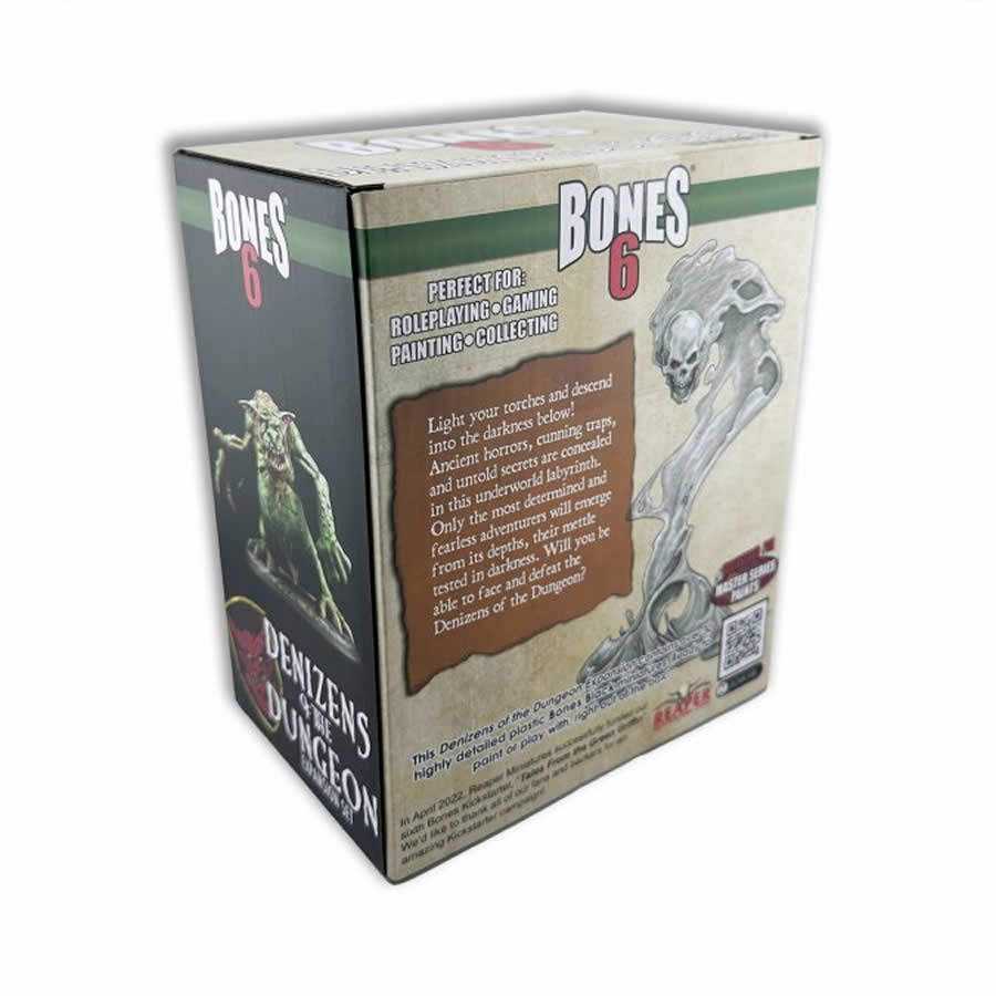 RPR10061 Bones 6 Denizens of the Dungeon Expansion Miniatures 25mm Heroic Scale Figures Reaper Miniatures