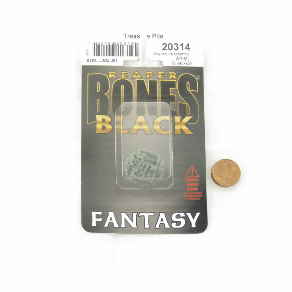 RPR20314 Treasure Pile Miniature 25mm Heroic Scale Figure Bones Black