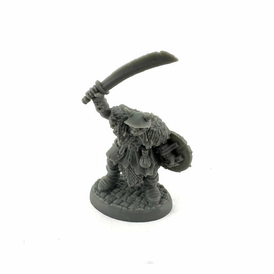 RPR20317 Orc Warrior with Sword Miniature 25mm Heroic Scale Figure Bones Black
