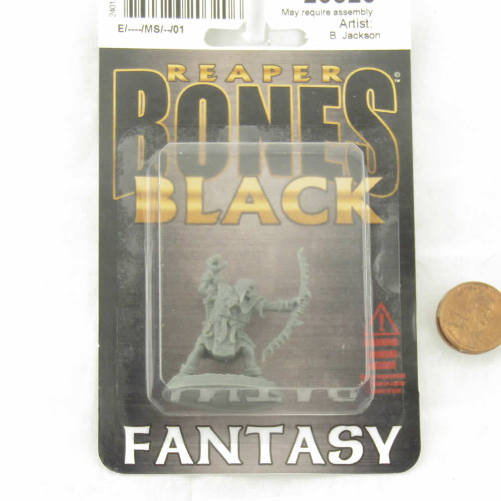 RPR20320 Orc Archer Miniature 25mm Heroic Scale Figure Bones Black