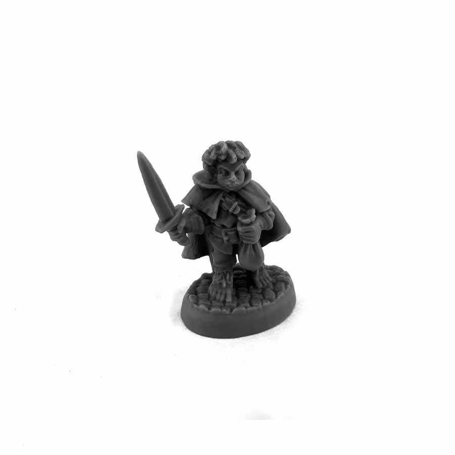 RPR20326 Stitch Thimbletoe Halfling Thief Miniature 25mm Heroic Scale Figure Bones Black