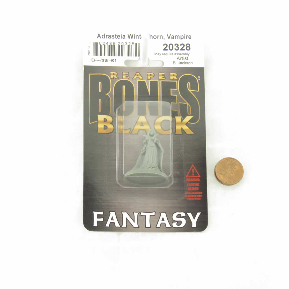 RPR20328 Adraestia Winterthorn Miniature 25mm Heroic Scale Figure Bones Black