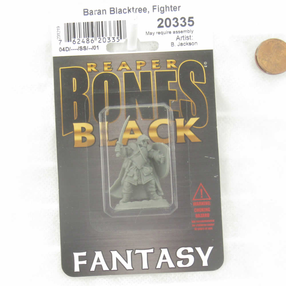 RPR20335 Baran Blacktree Miniature 25mm Heroic Scale Figure Bones Black