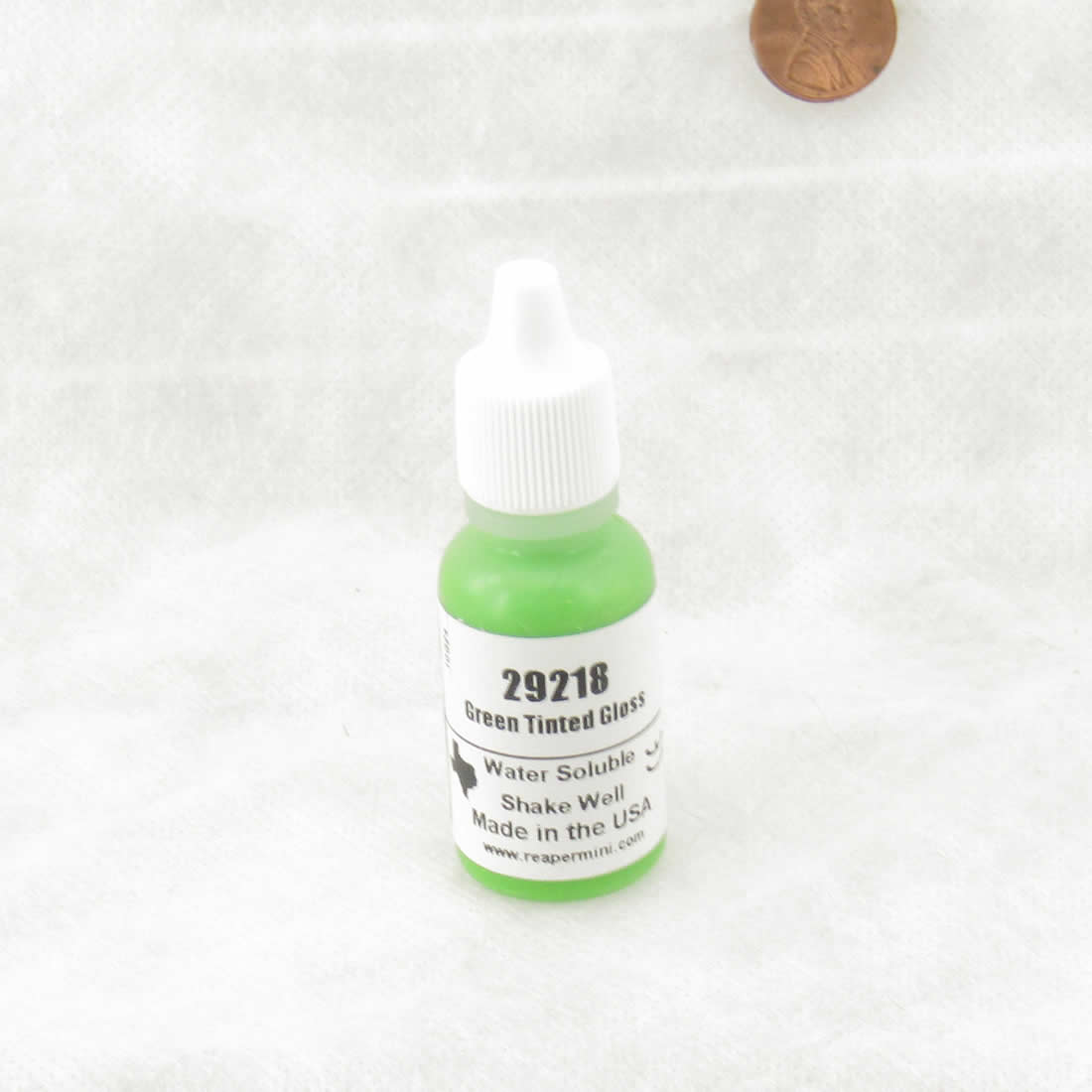 RPR29218 Tinted Green Gloss Acrylic Paint Reaper Master Series Hobby Paint .5oz Dropper Bottle