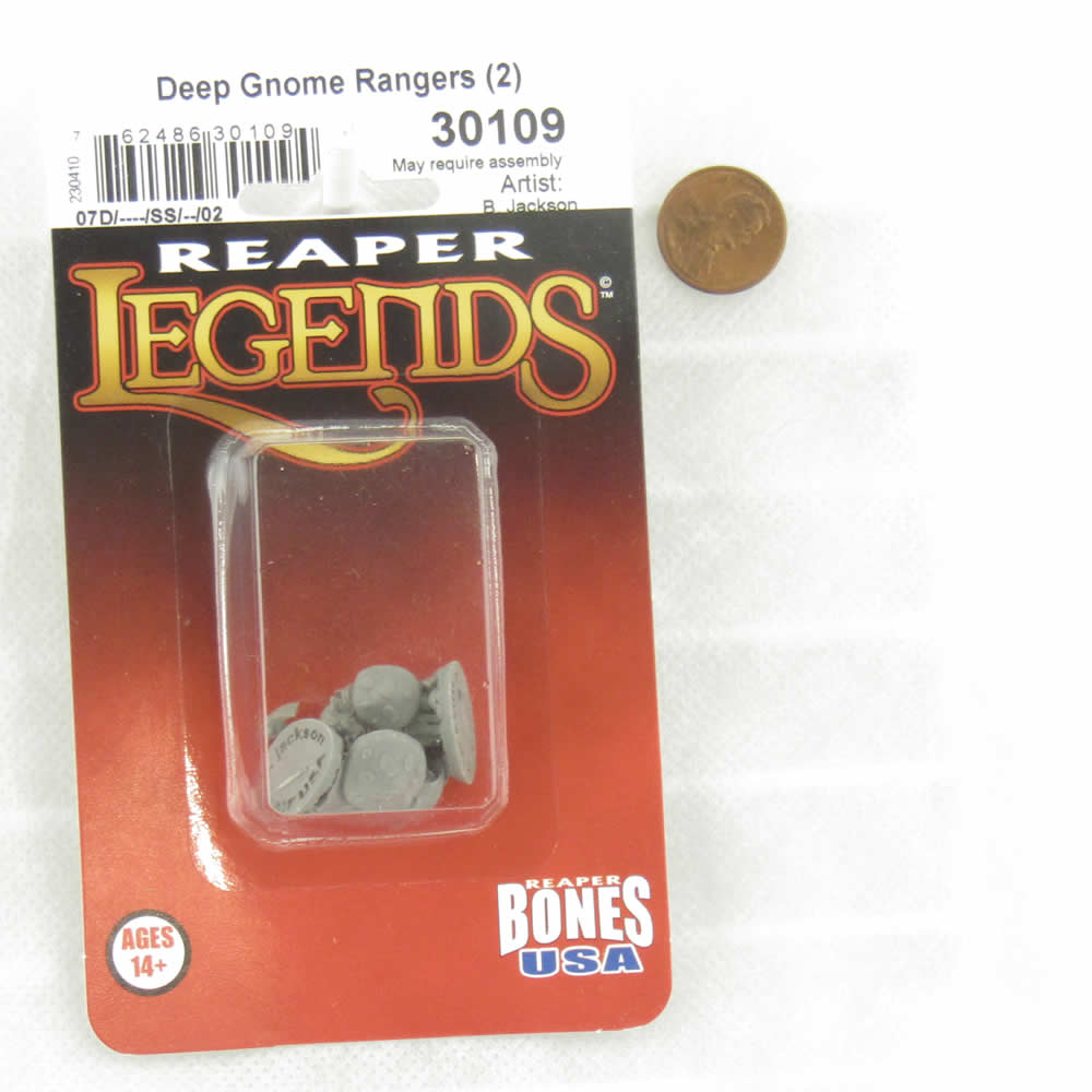 RPR30109 Deep Gnome Rangers Miniature Figure 25mm Heroic Scale Reaper Bones USA Reaper Miniatures