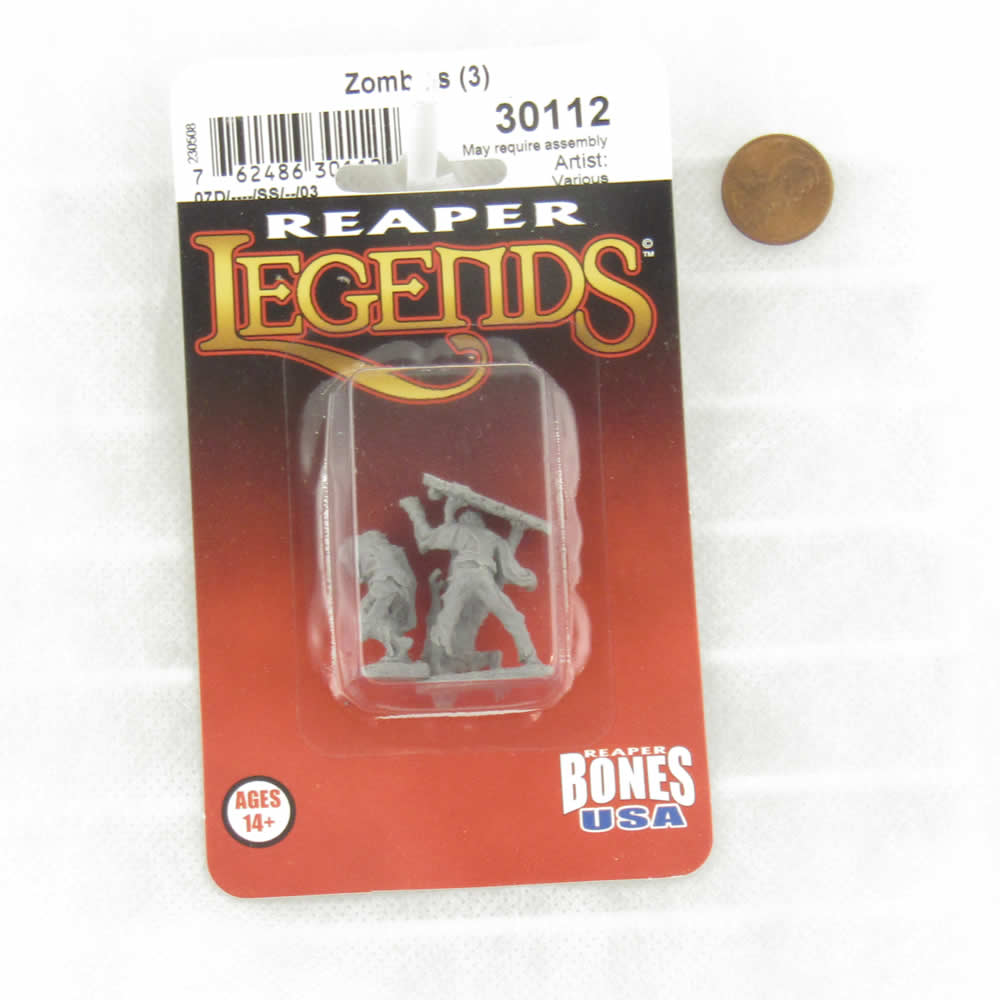 RPR30112 Zombies II Miniature Figure 25mm Heroic Scale Reaper Bones USA Reaper Miniatures