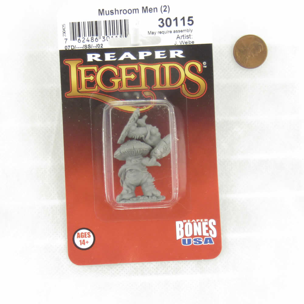 RPR30115 Mushroom Men Miniature Figure 25mm Heroic Scale Reaper Bones USA Reaper Miniatures