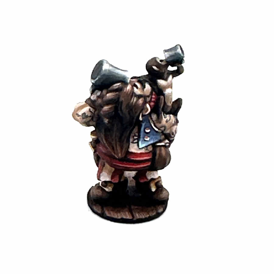 RPR30145 Townsfolk Dwarven Riverboat Pilot Miniature Figure 25mm Heroic Scale Reaper Bones USA