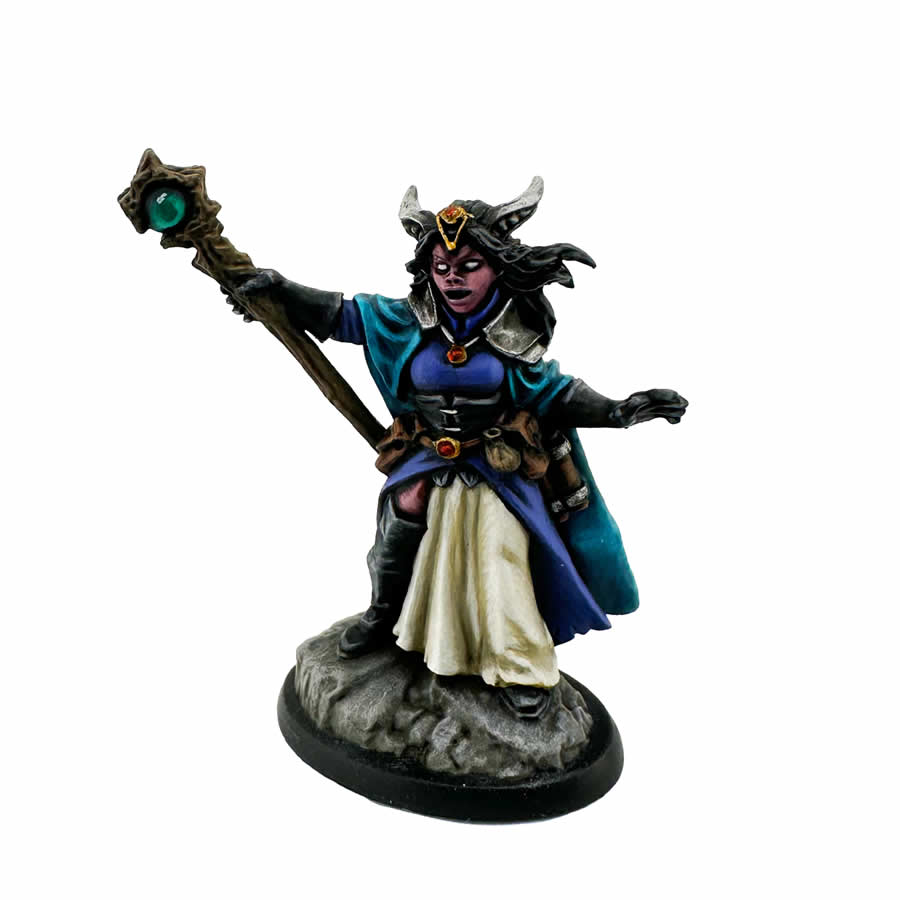 RPR30157 Valavir Nightsong Hellborn Wizard Miniature Figure 25mm Heroic Scale Reaper Bones USA