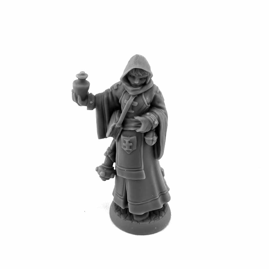 RPR30162 Olivia Female Cleric Miniature Figure 25mm Heroic Scale Reaper Bones USA