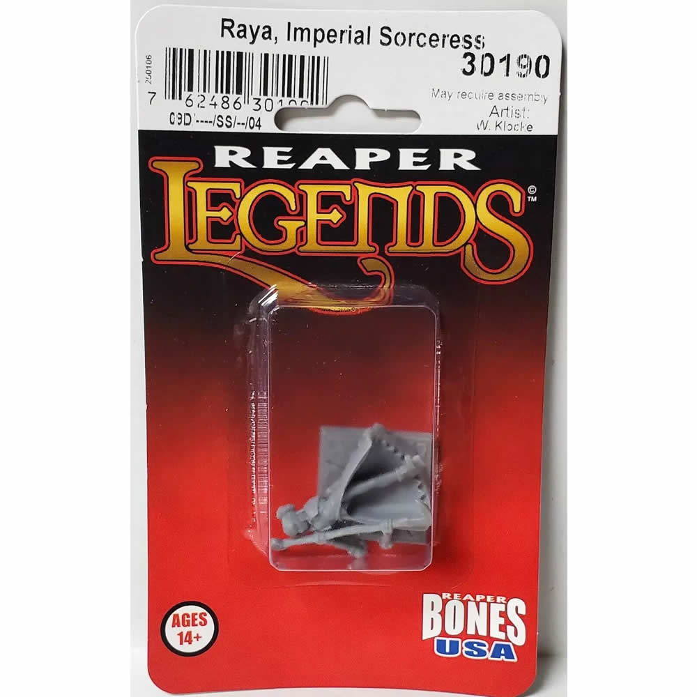 RPR30190 Sorceress Miniature Figure 25mm Heroic Scale Reaper Bones USA