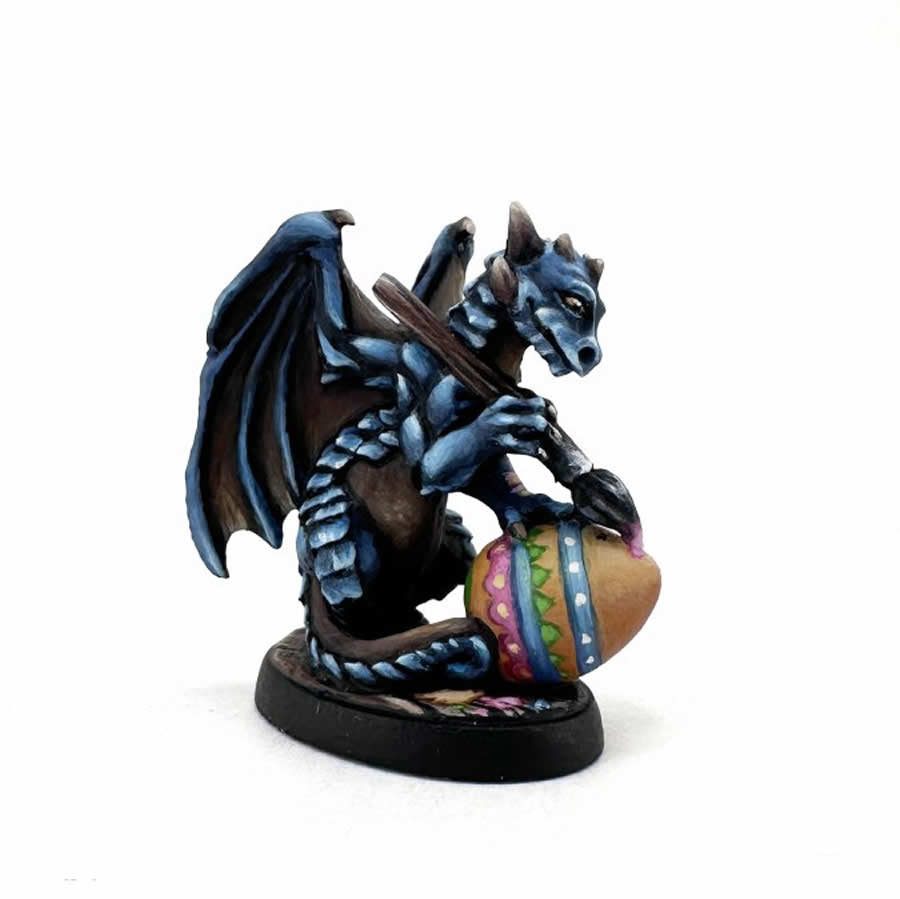 RPR30194 Easter Egg Dragon Miniature Figure 25mm Heroic Scale Reaper Bones USA