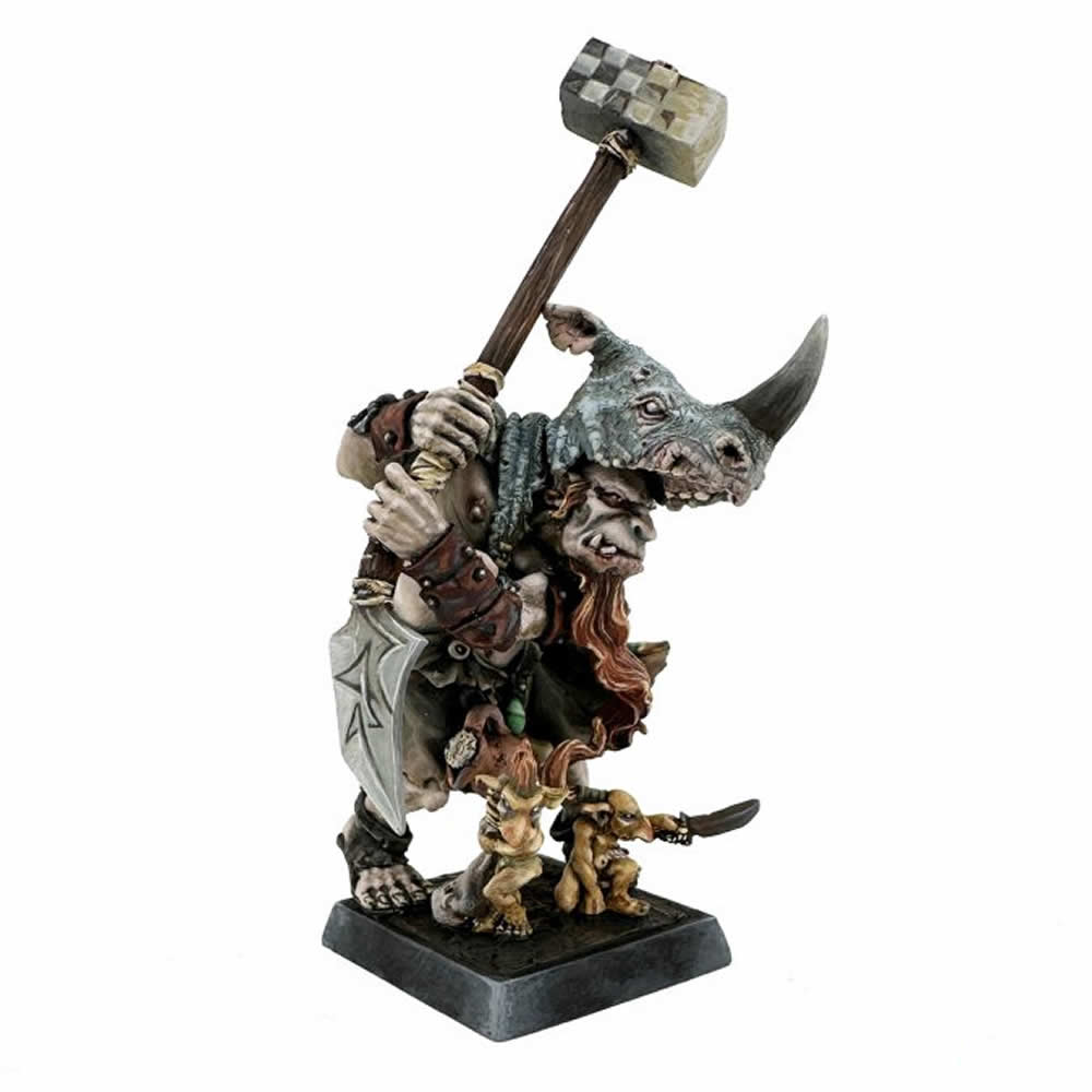 RPR30196 Ogre Mercenary Miniature Figure 25mm Heroic Scale Reaper Bones USA