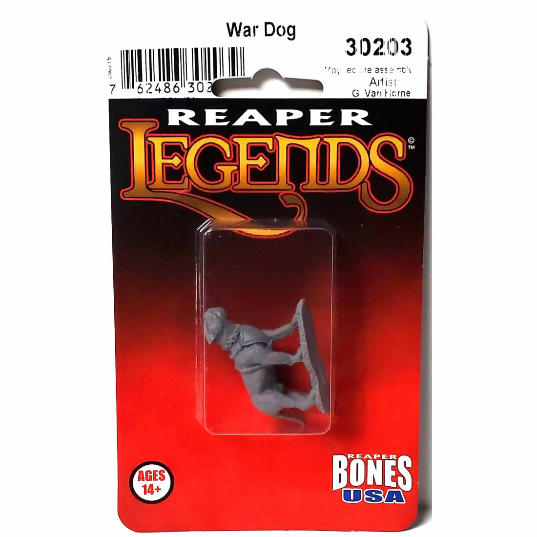 RPR30203 Garr War Dog Miniature Figure 25mm Heroic Scale Reaper Bones USA