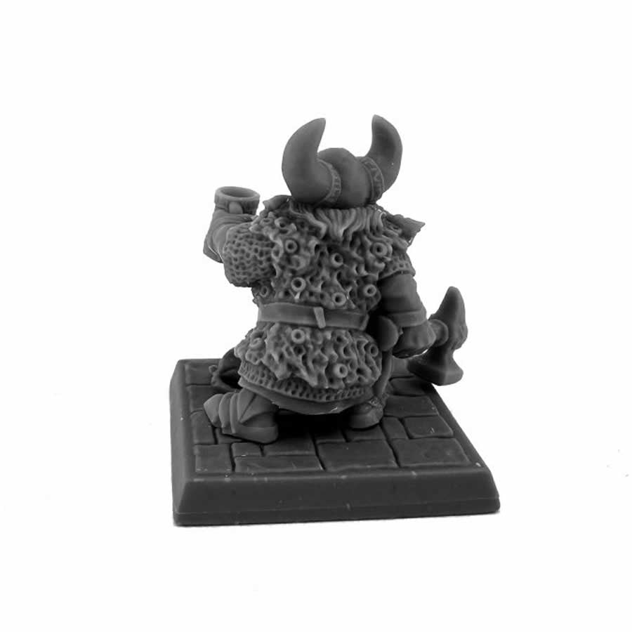 RPR30216 Dwarven Hero Miniature Figure 25mm Heroic Scale Reaper Bones USA