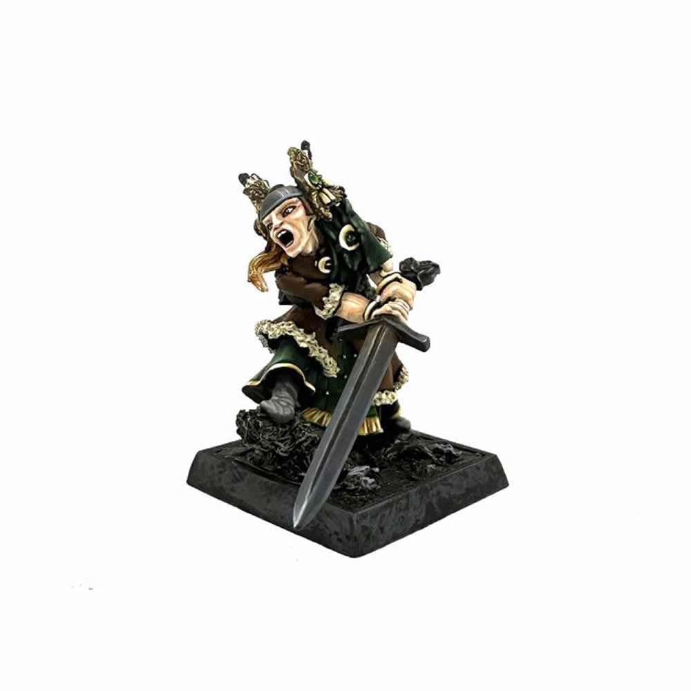 RPR30217 Barbarian Chieftain Miniature Figure 25mm Heroic Scale Reaper Bones USA