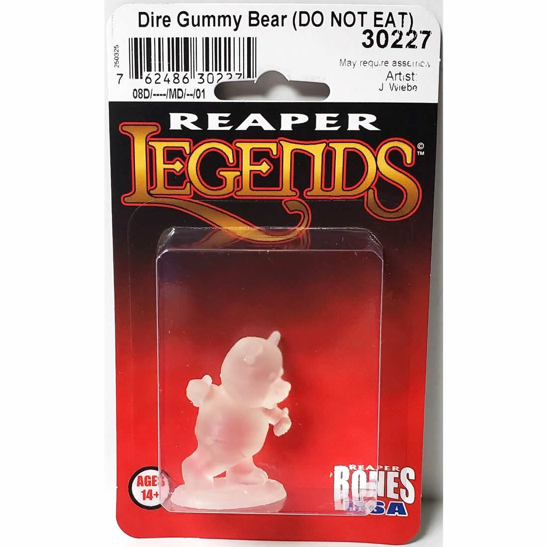 RPR30227 Dire Teady Bear Miniature Figure 25mm Heroic Scale Reaper Bones USA
