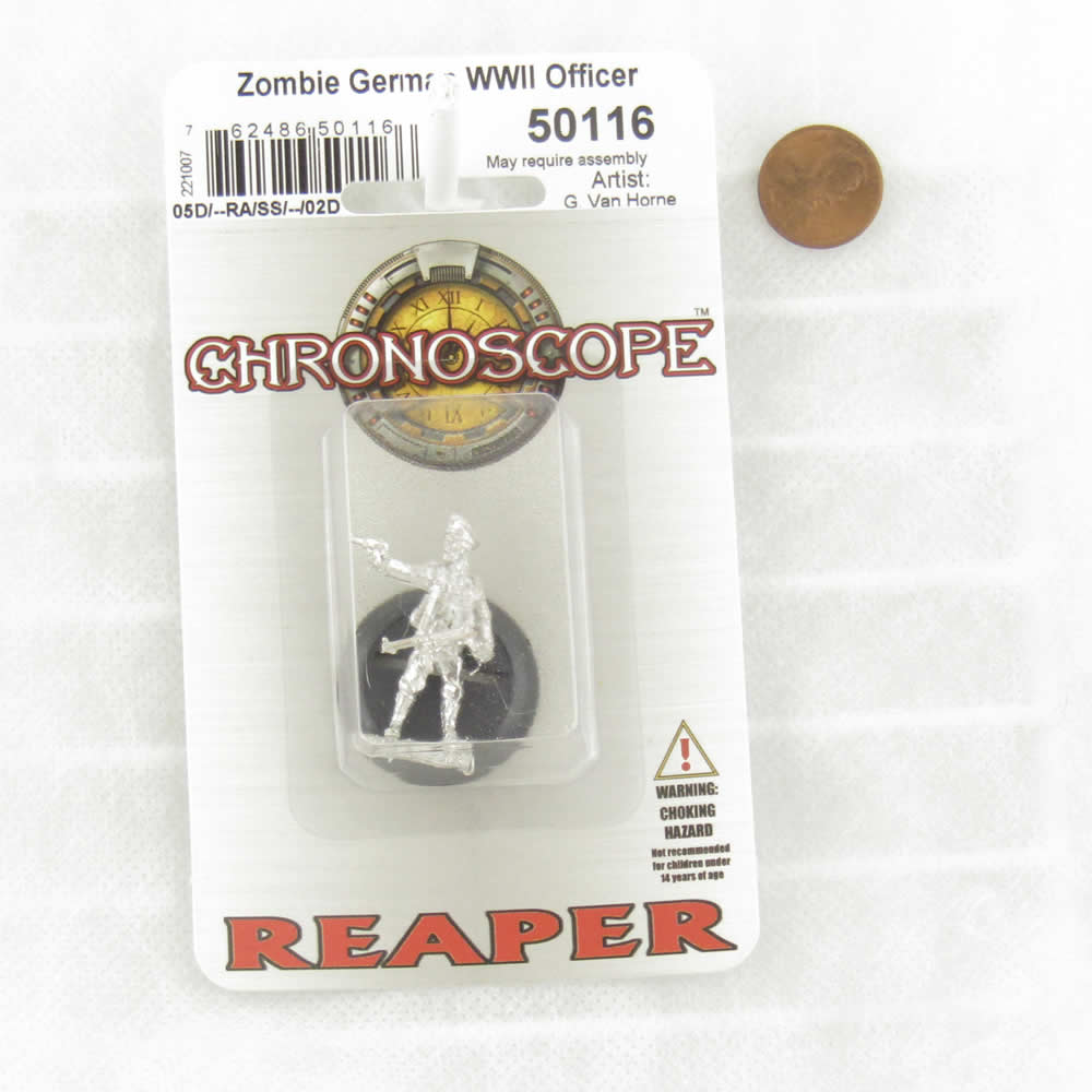 RPR50116 Zombie German Officer Miniature 25mm Heroic Scale