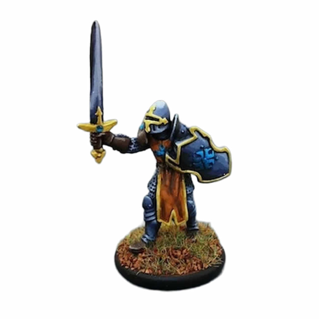 RPR77008 Garrick the Bold Human Fighter Miniature 25mm Heroic Scale Figure Dark Heaven Bones