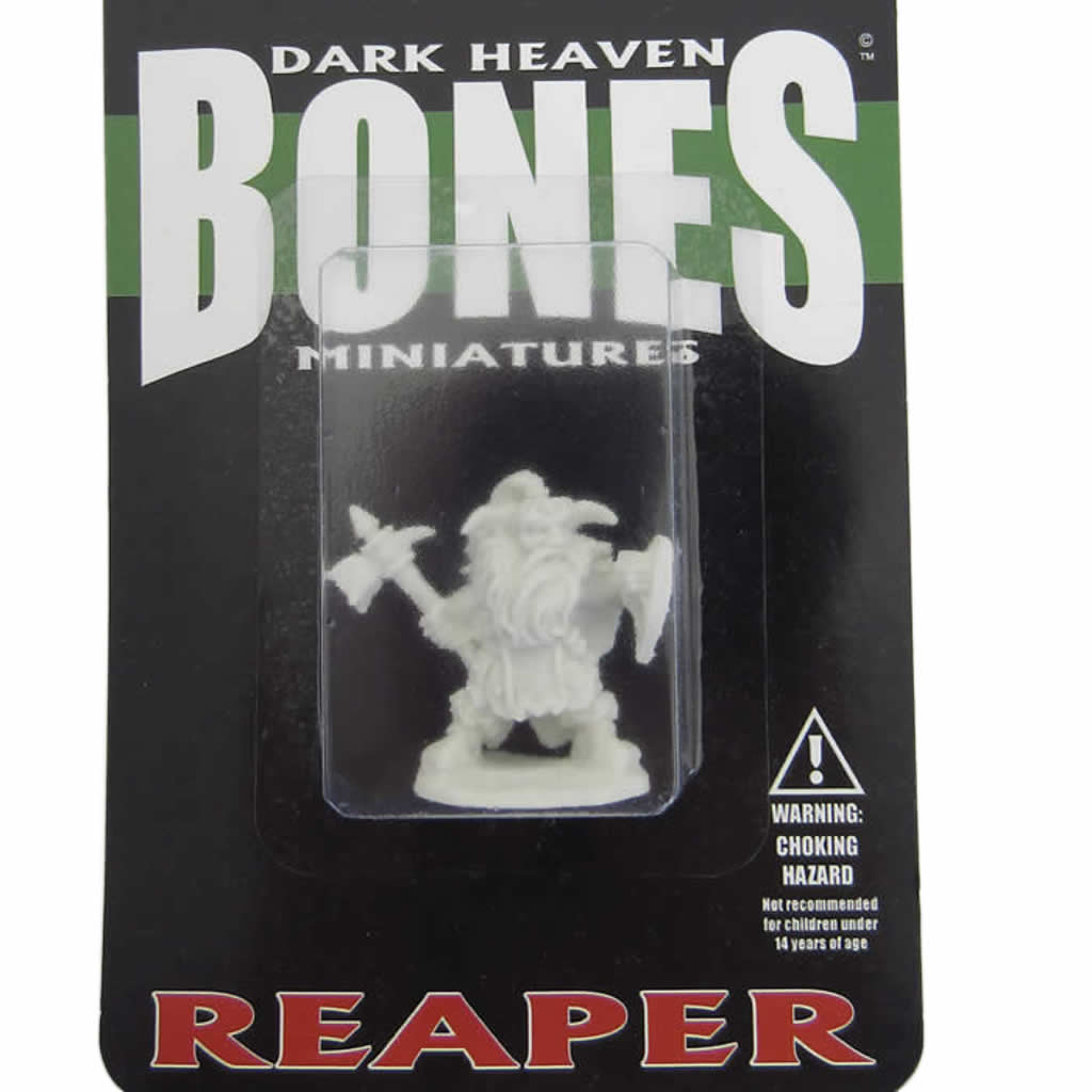 RPR77011 Fulumbar Dwarf Warrior Miniature 25mm Heroic Scale Figure Dark Heaven Bones
