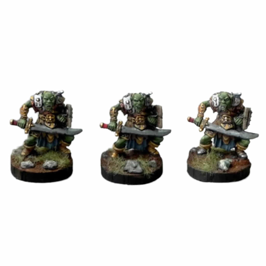 RPR77019 Orc Swordsmen Miniature 25mm Heroic Scale Figure Dark Heaven Bones
