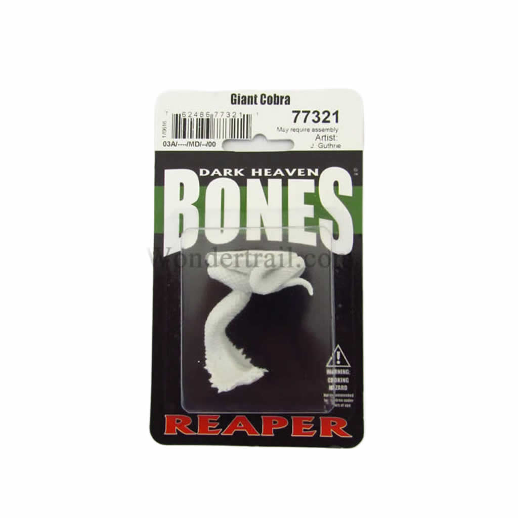 RPR77321 Giant Cobra Miniature 25mm Heroic Scale Figure Dark Heaven Bones