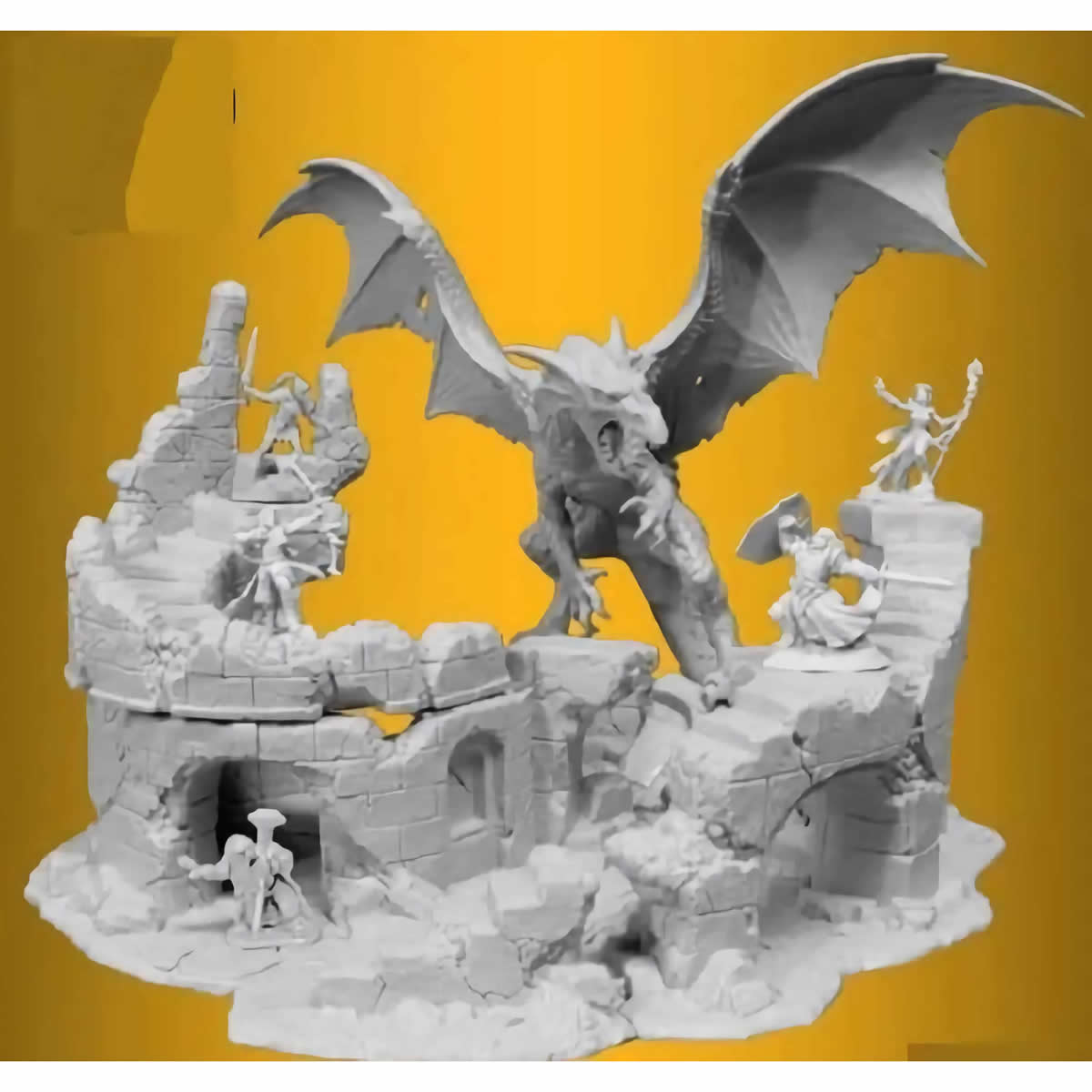RPR77381 Dragons Dont Share Miniature 25mm Heroic Scale Figure Dark Heaven Bones