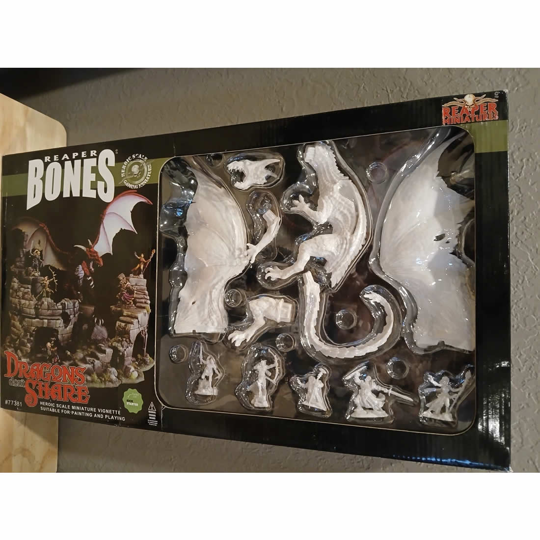 RPR77381 Dragons Dont Share Miniature 25mm Heroic Scale Figure Dark Heaven Bones