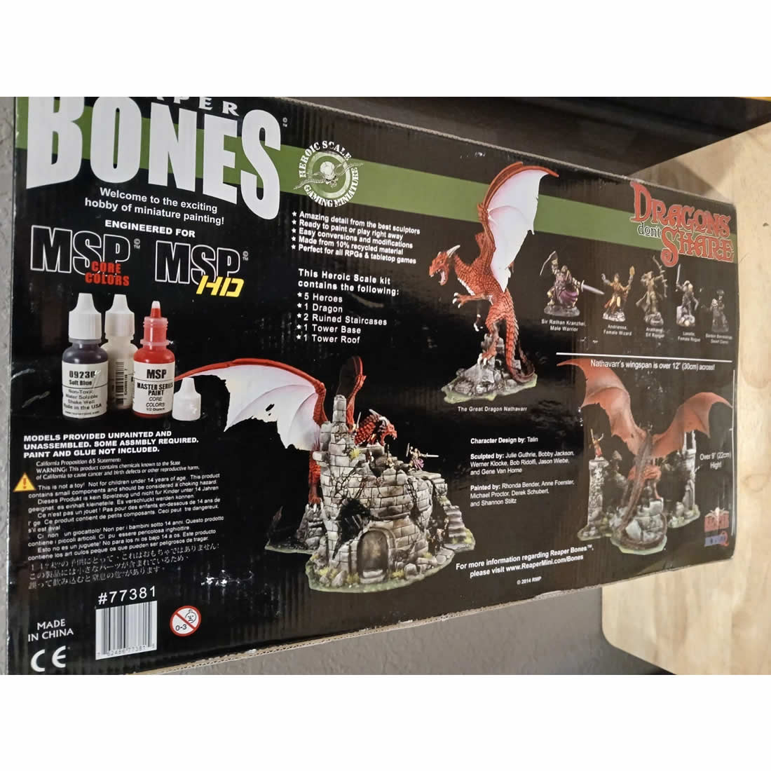 RPR77381 Dragons Dont Share Miniature 25mm Heroic Scale Figure Dark Heaven Bones