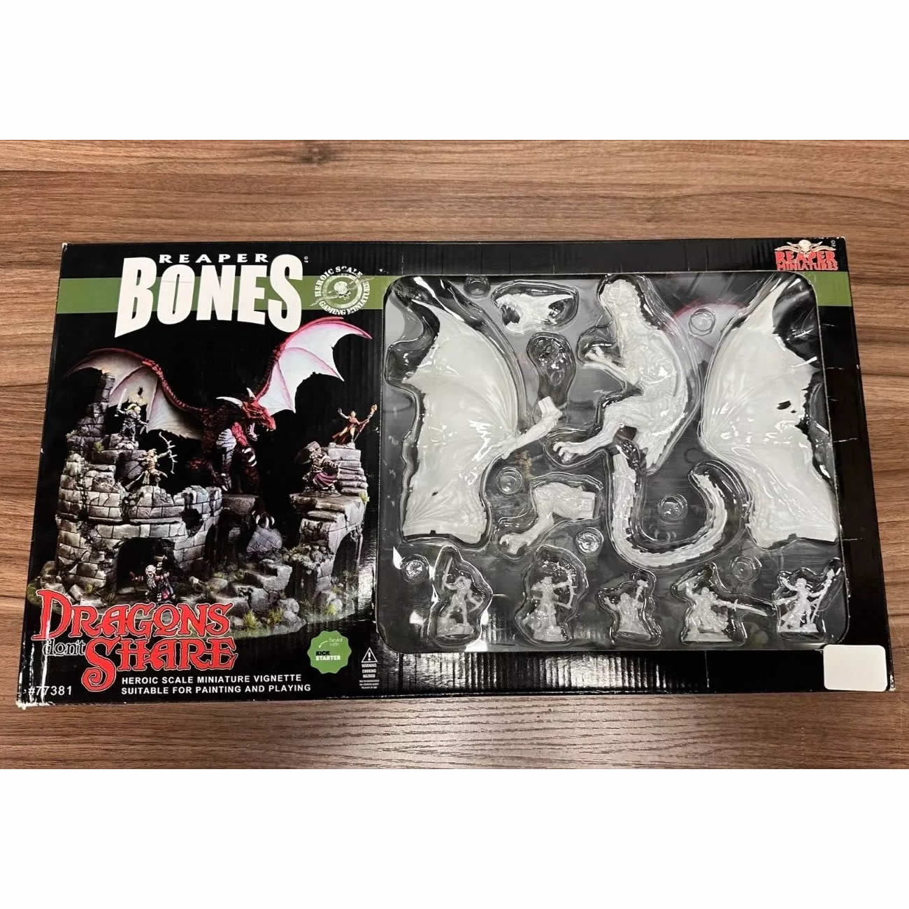 RPR77381 Dragons Dont Share Miniature 25mm Heroic Scale Figure Dark Heaven Bones