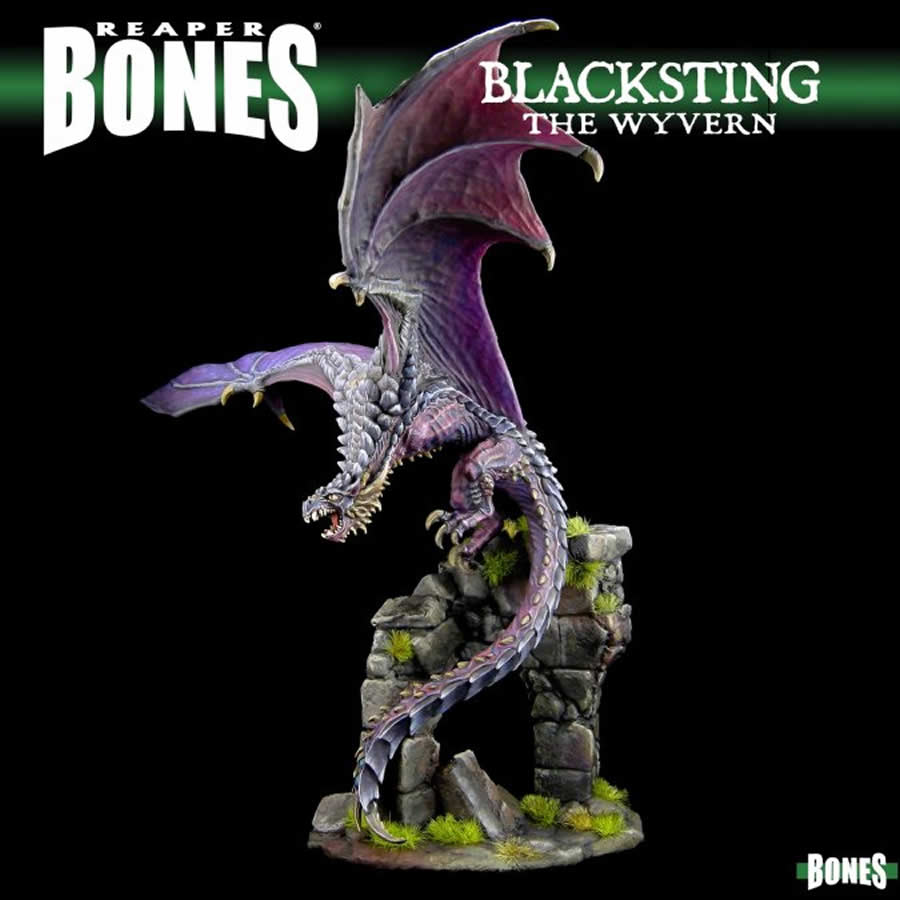 RPR77981 Blacksting the Wyvern Miniature 25mm Heroic Scale Figure Dark Heaven Bones