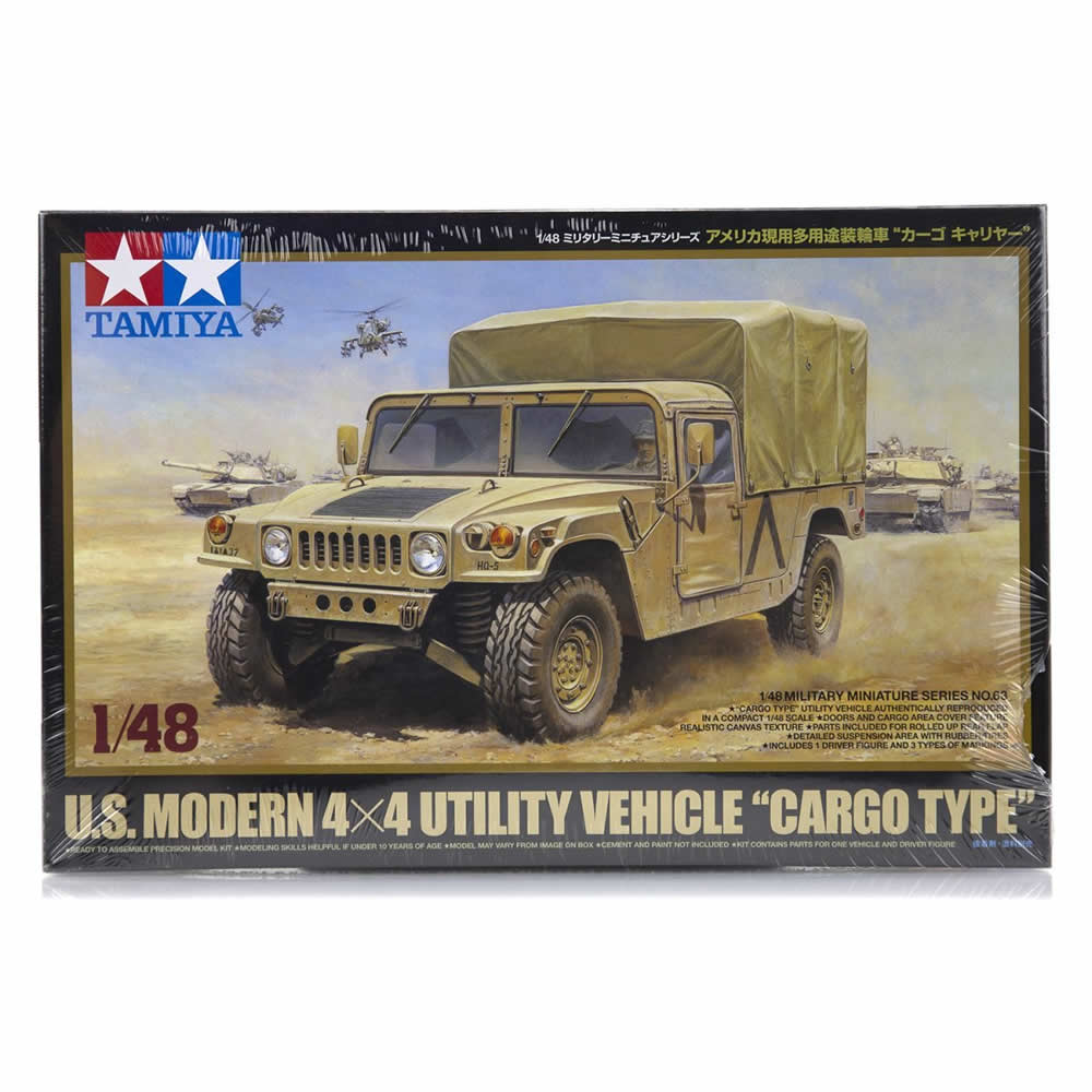 TAM32563 HUMVEE 1/48 Scale Plastic Model Kit Tamiya