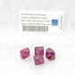 WCXPG1067E4 Red and Violet Translucent Gemini Dice Gold Numbers D10 Aprox 16mm (5/8in) Pack of 4