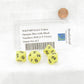 WKP18074AE4 Yellow Opaque Dice with Black Numbers D10 (1-5 Twice) 16mm Set of 4