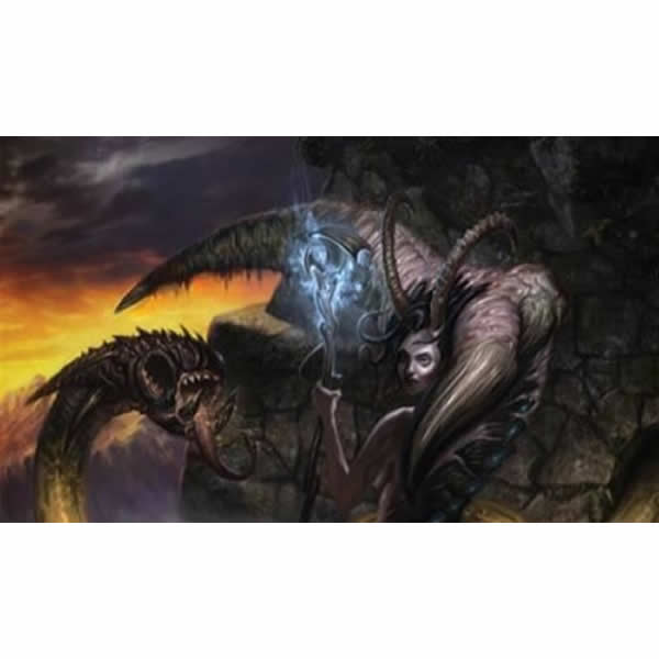 ACT021 Servant of the Demoness Card Game Playmat 2nd Image